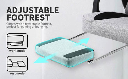 Ergonomic Gaming Chair With Footrest