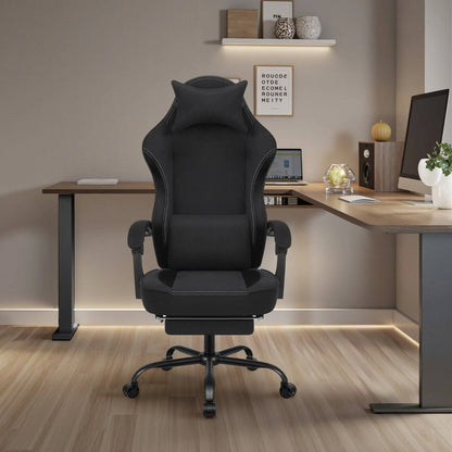 Ergonomic Gaming Chair With Footrest