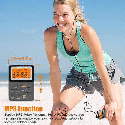 Battery Operated AM/FM Pocket Radio – Strong Signal, Best Reception On-the-Go