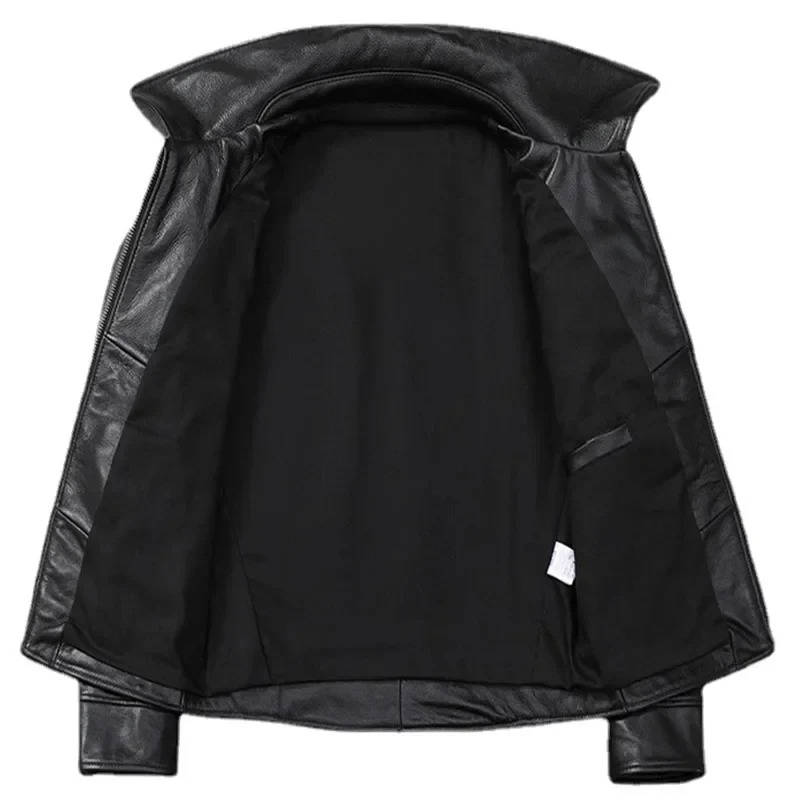 Distressed Leather Jacket Men