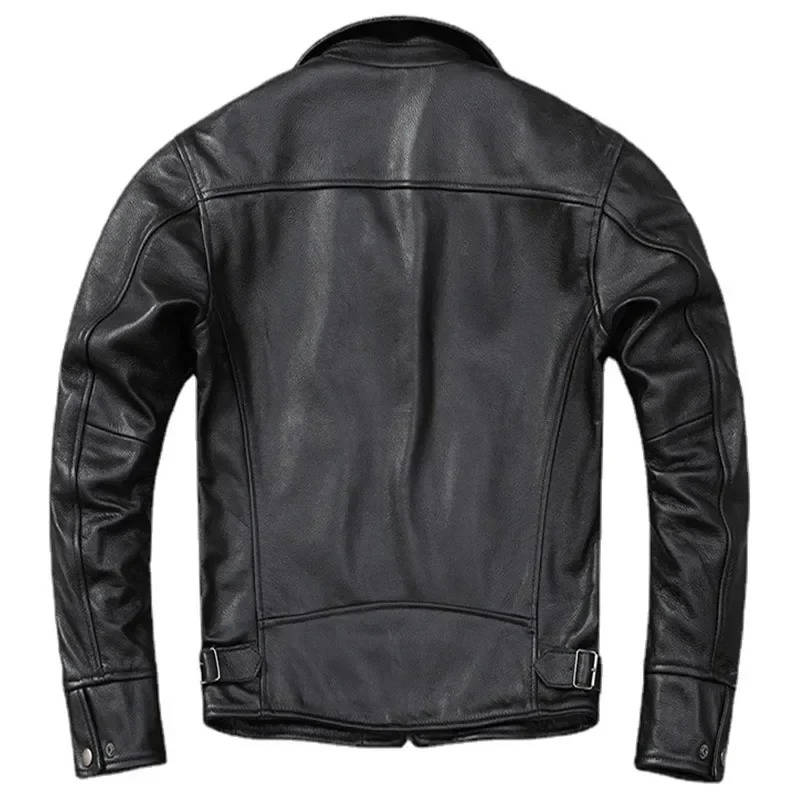 Distressed Leather Jacket Men