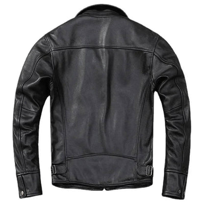 Distressed Leather Jacket Men