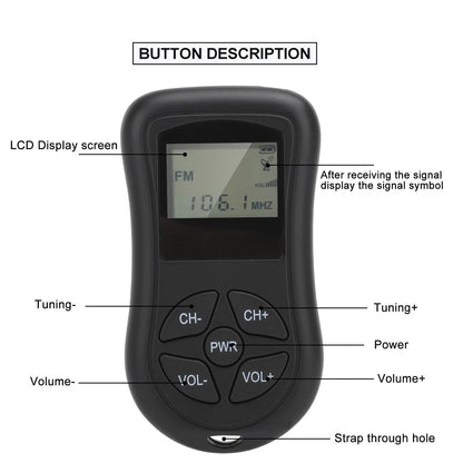 Portable Mini Pocket Radio AM/FM