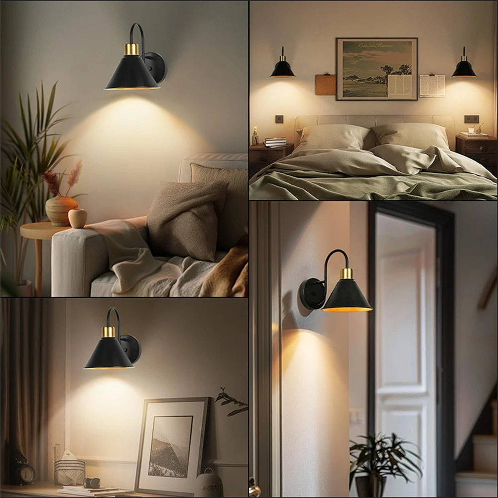 2PKS Battery Operated Wall Sconces with Remote Dimmable Wireless LED Wall Lamp
