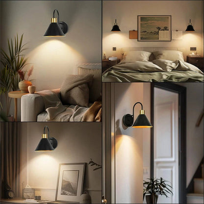 2PKS Battery Operated Wall Sconces with Remote Dimmable Wireless LED Wall Lamp