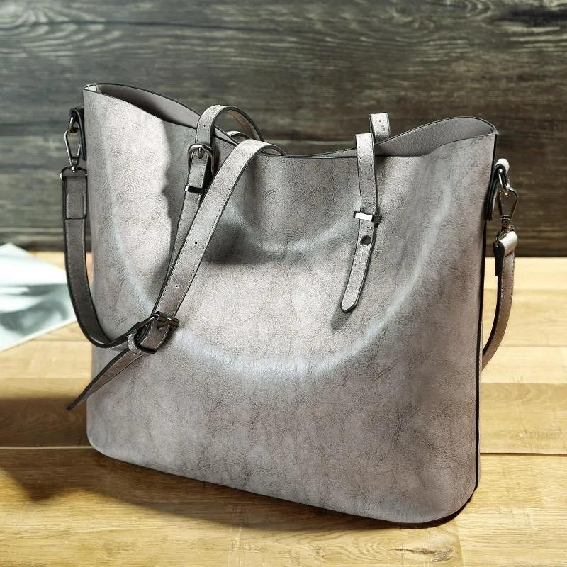 Women's Vintage Leather Tote Bag