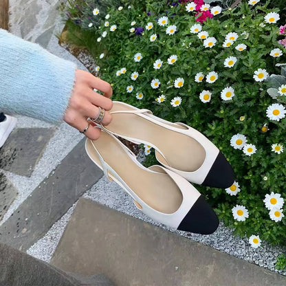 Women's Cap Toe Slingback Flats