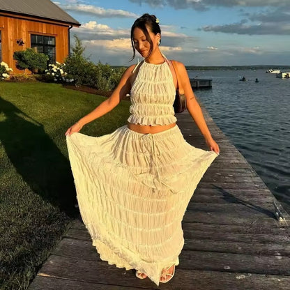 Boho Backless Maxi Summer Dress