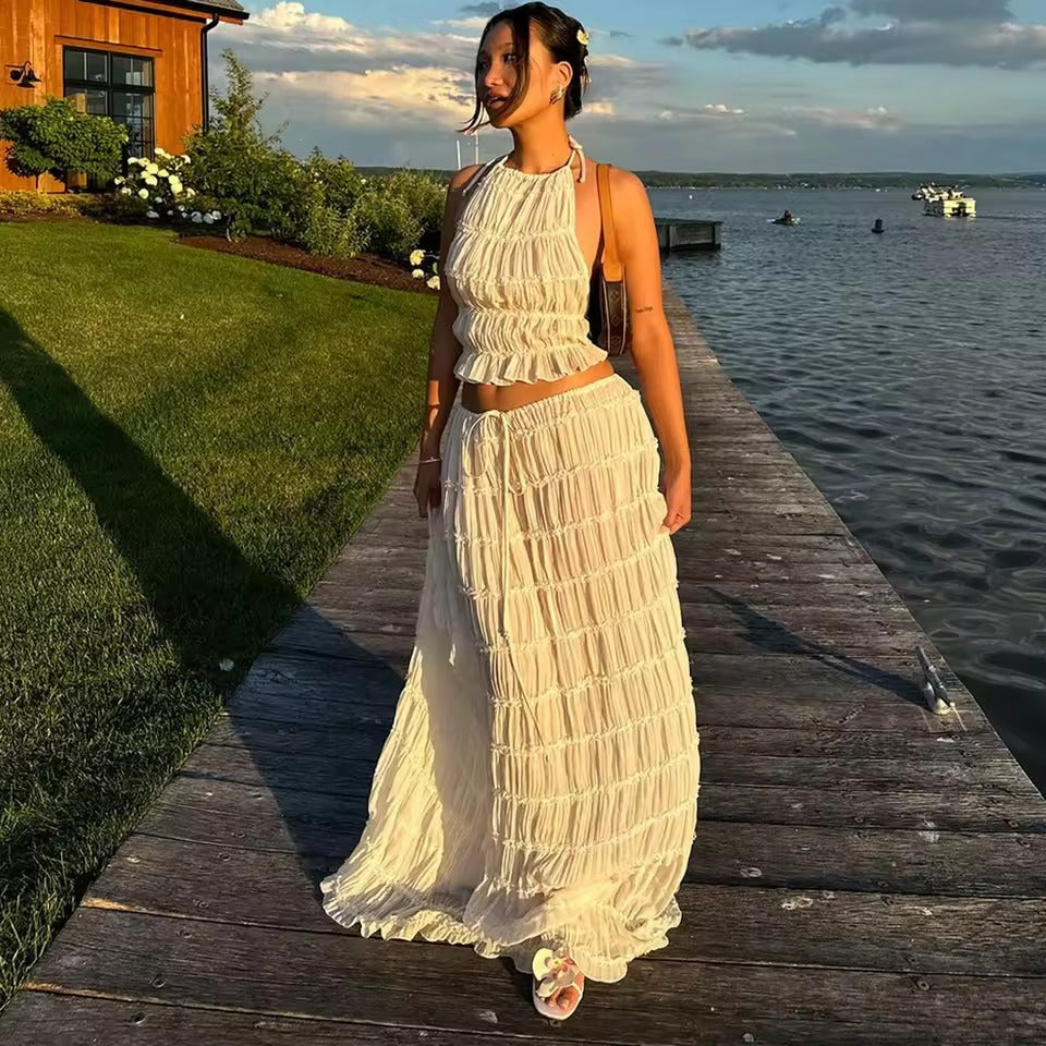 Boho Backless Maxi Summer Dress