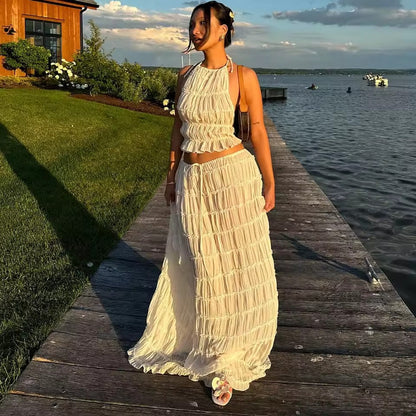 Boho Backless Maxi Summer Dress