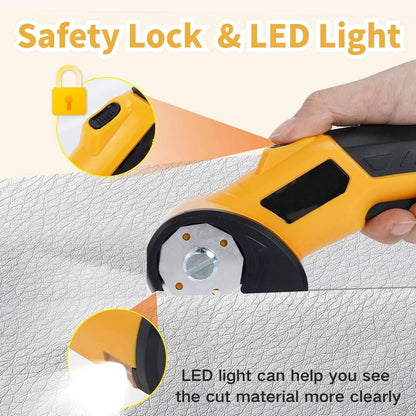 Cordless Rechargeable Electric Scissors For Fabric Leather Carpet And Cardboard