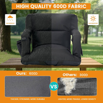 Heated Stadium Seat with Back Support