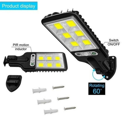 3PCS Outdoor Solar Wall Light LED Motion Sensor