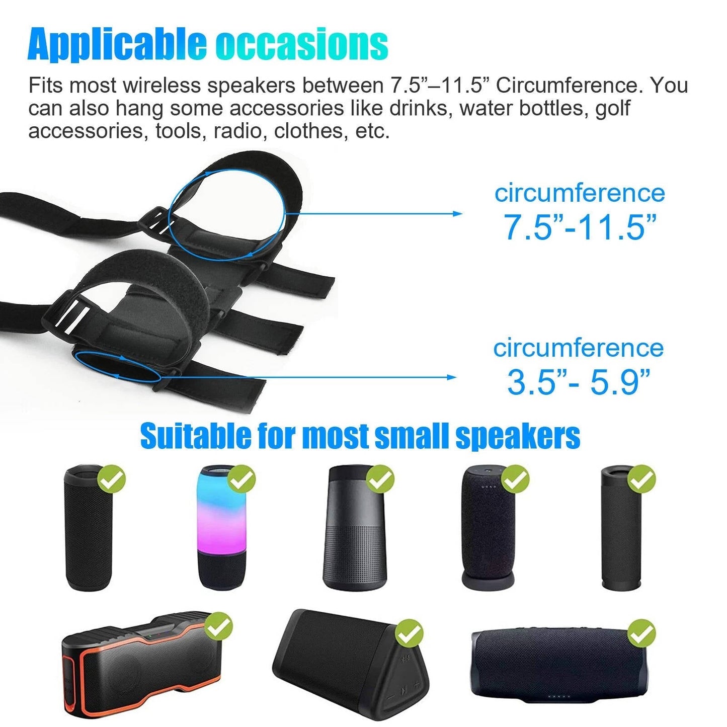 Bike Bluetooth Speaker Mount Band