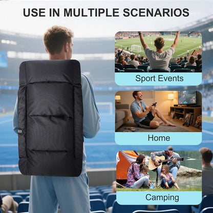 Heated Stadium Seat with Back Support
