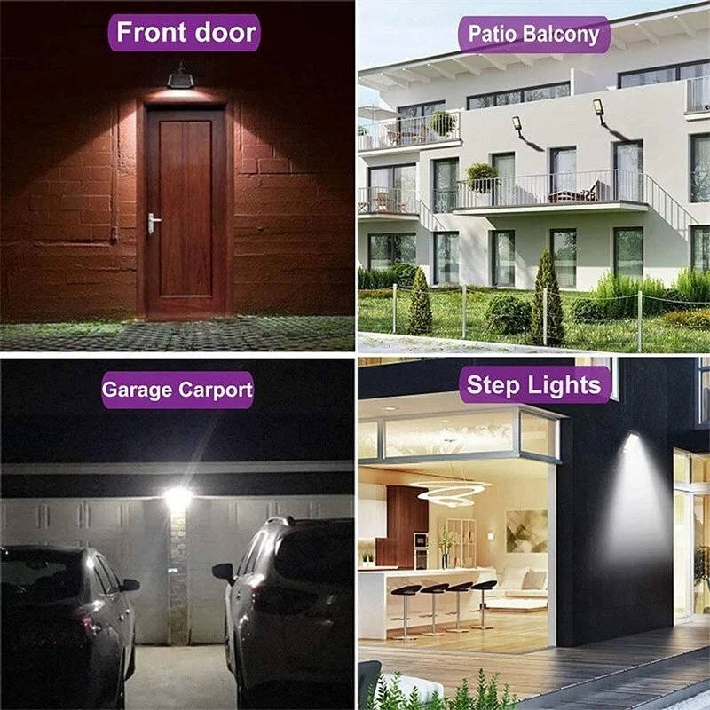 3PCS Outdoor Solar Wall Light LED Motion Sensor