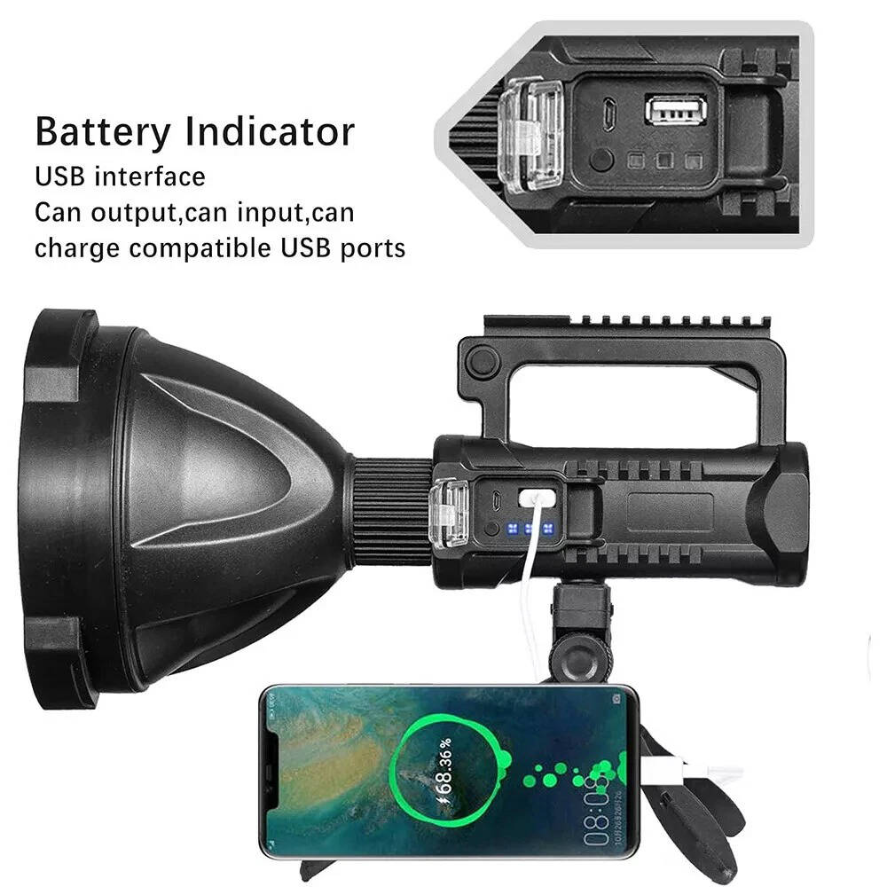 Super Bright LED Searchlight Handheld Flashlight