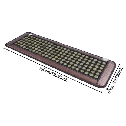 Jade Tourmaline Stone Far Infrared Therapy Mat Electric Heating Pad