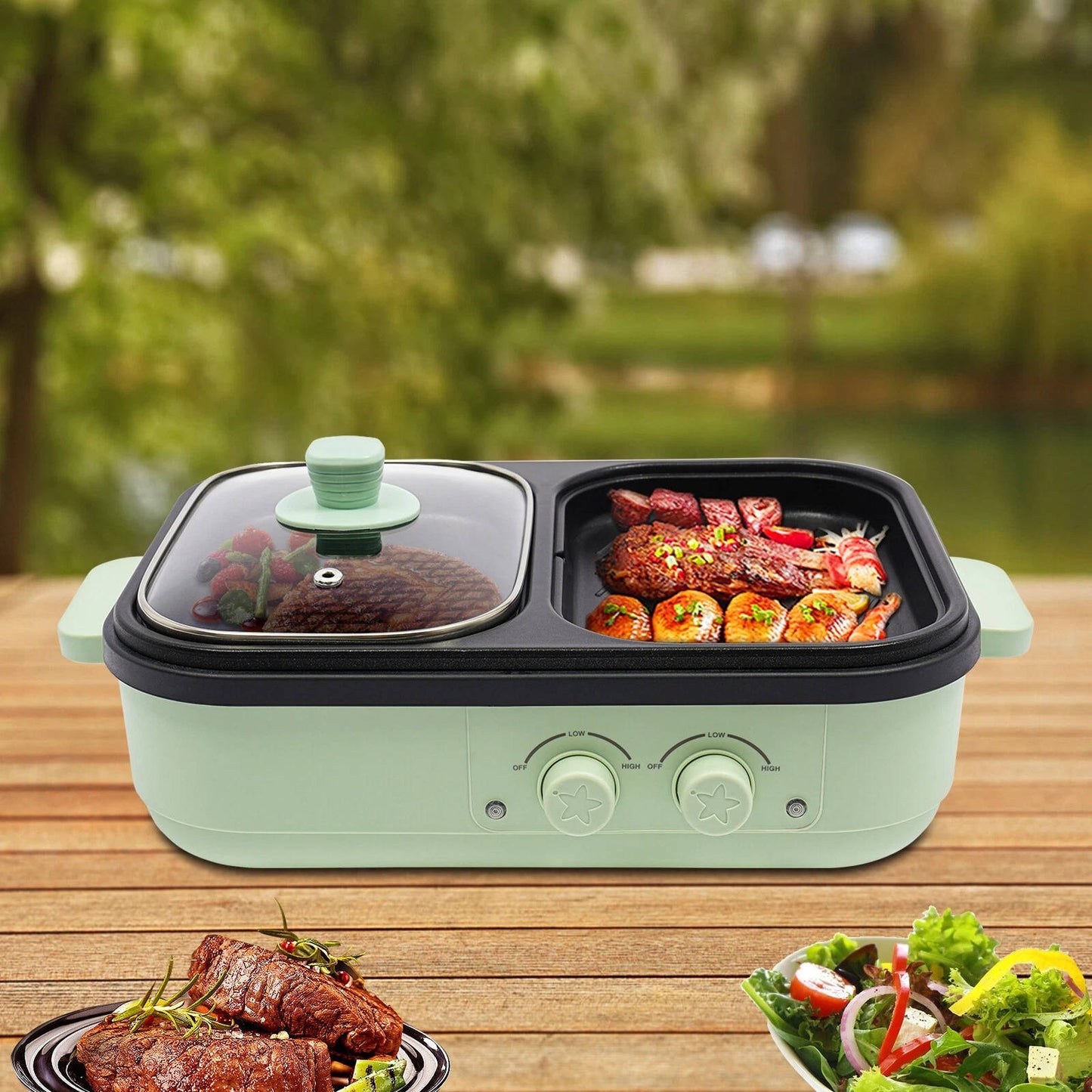 Electric Hot Pot with Grill
