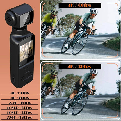 4K Body Camera with External Microphone