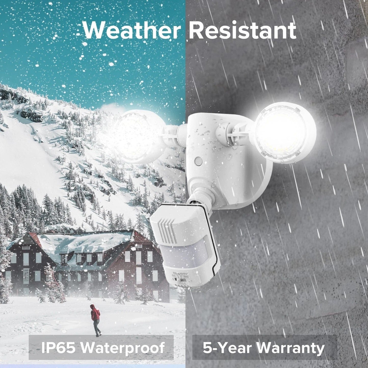 Motion Sensor LED Security Lights 15W Dusk to Dawn Outdoor Floodlight