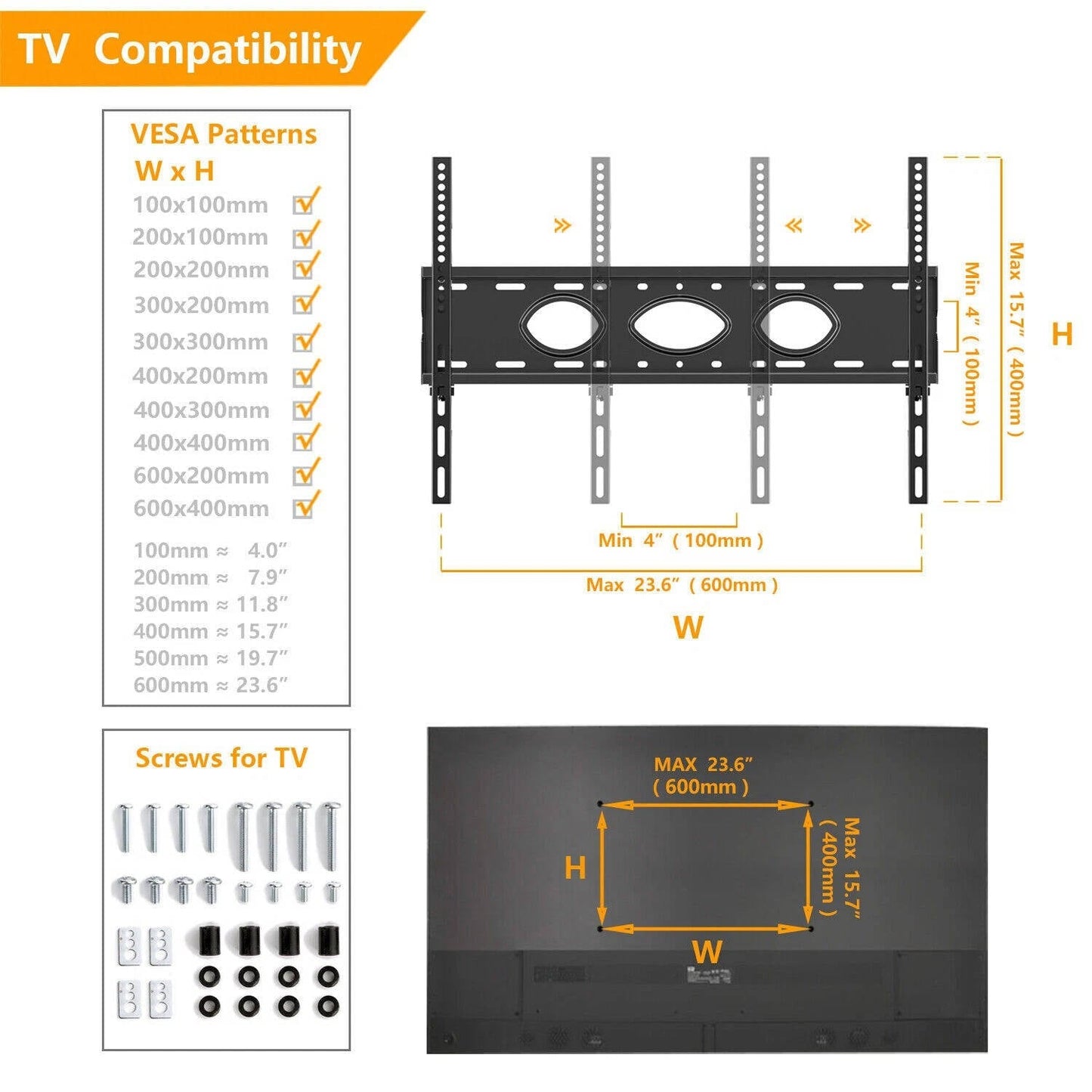 Glass Floor TV Stand with Swivel Mount for 32 to 70 inch Flat Screen TVS