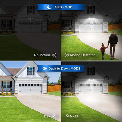 Motion Sensor LED Security Lights 15W Dusk to Dawn Outdoor Floodlight
