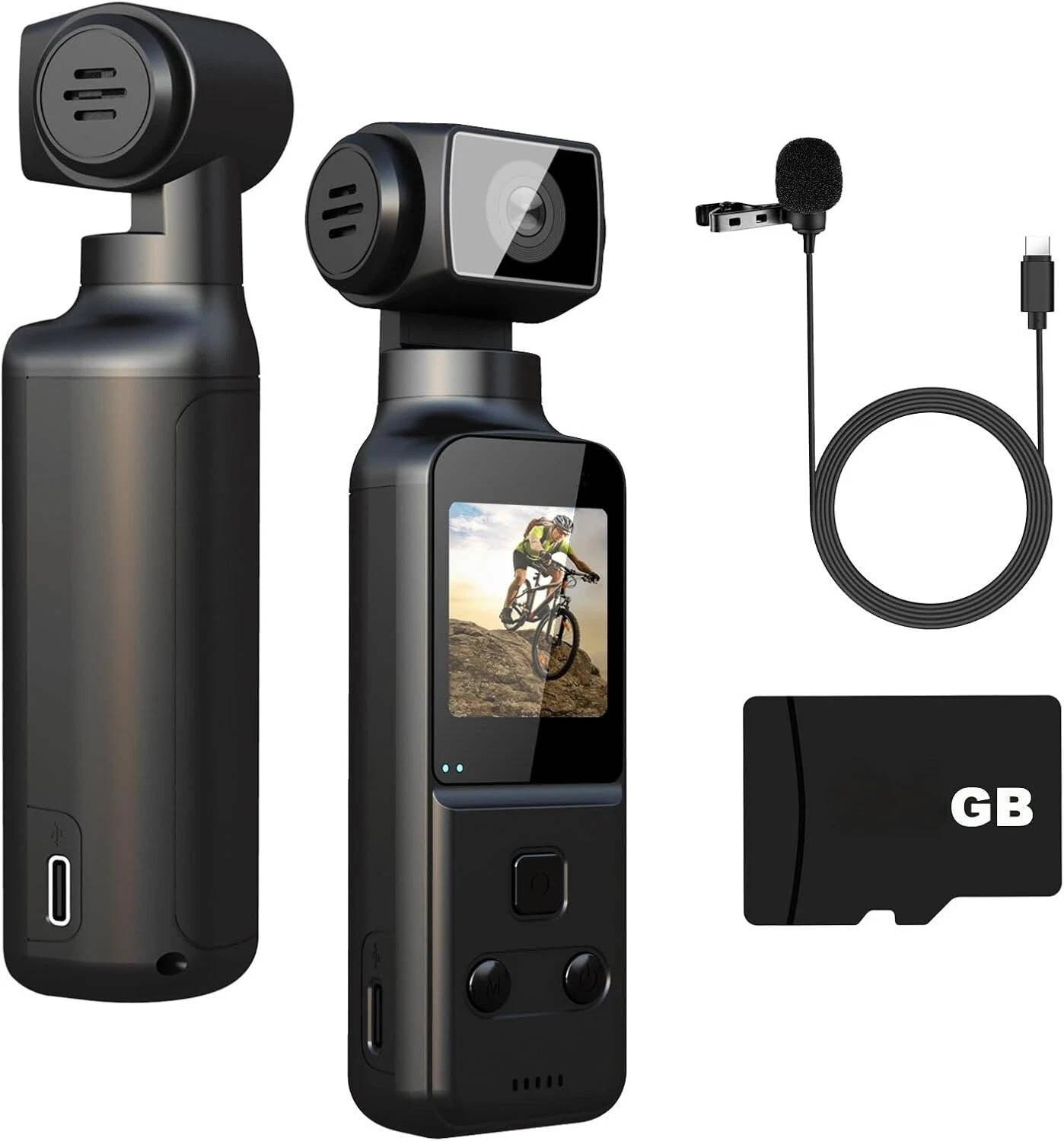 4K Body Camera with External Microphone