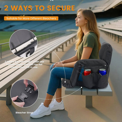 Heated Stadium Seat with Back Support