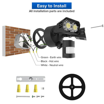 LED Motion Sensor Security Light