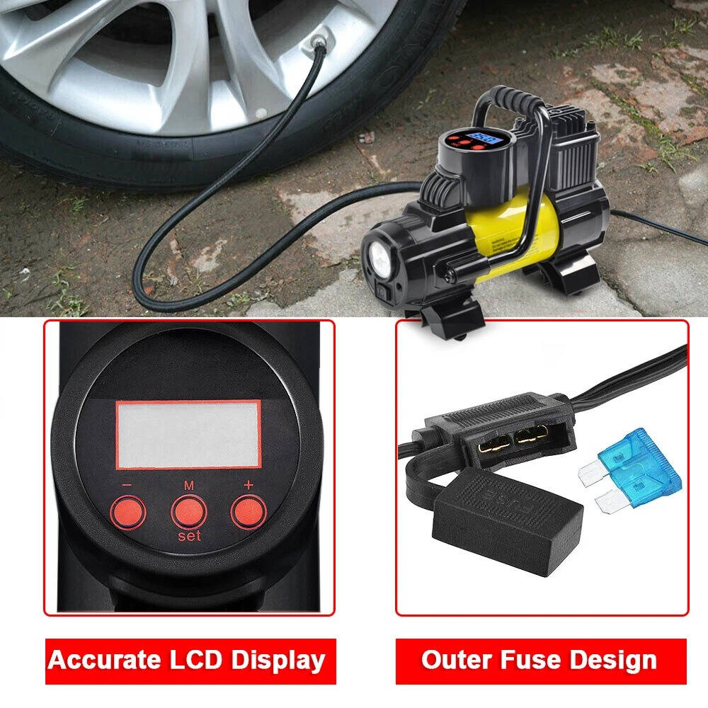 Heavy Duty Portable Tire Air Compressor for Car