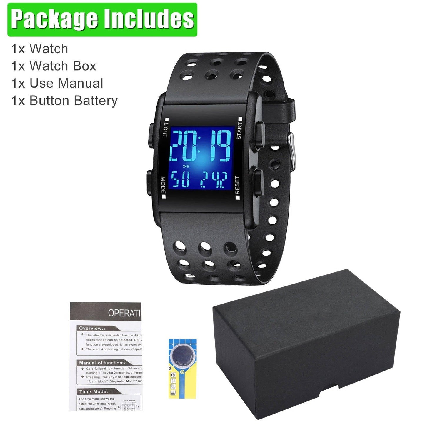 Men's Digital Sports Watch