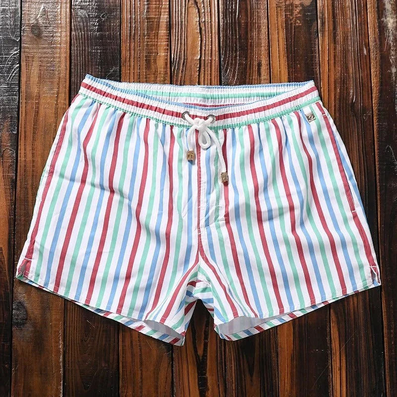 Striped Men's Swim Shorts