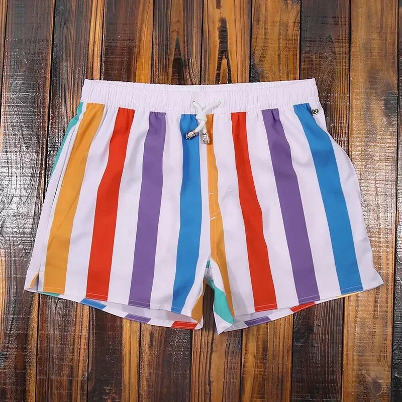 Striped Men's Swim Shorts