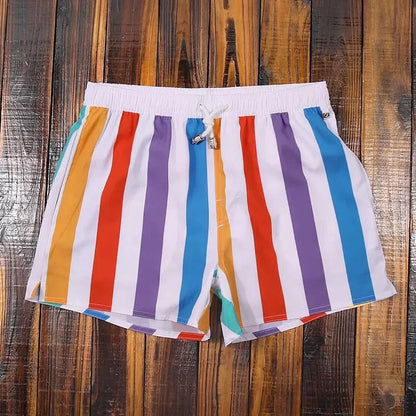 Striped Men's Swim Shorts