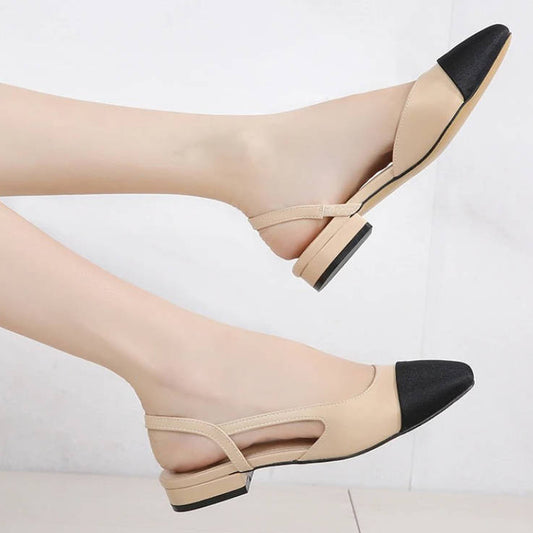 Women's Cap Toe Slingback Flats