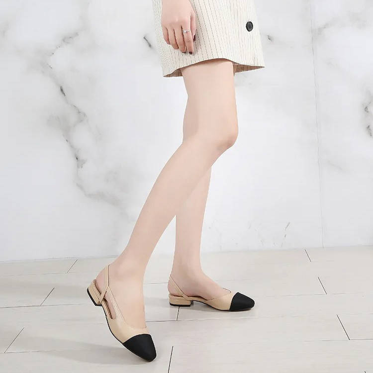 Women's Cap Toe Slingback Flats