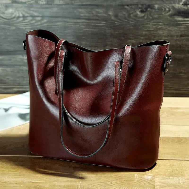 Women's Vintage Leather Tote Bag