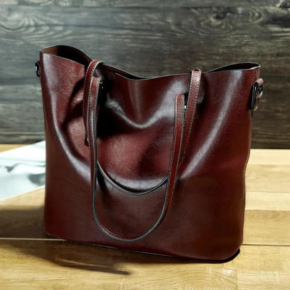 Women's Vintage Leather Tote Bag
