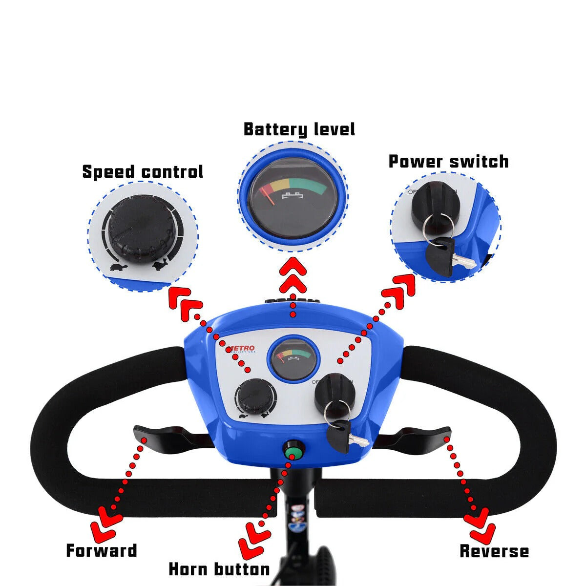 4 Wheel Mobility scooter - Electric wheelchair