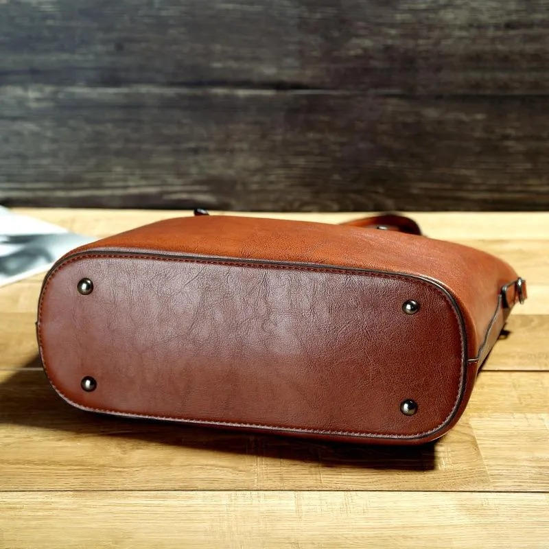 Women's Vintage Leather Tote Bag