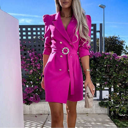 Imogen - Blazjurk met ceintuur voor dames