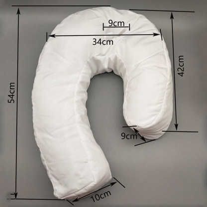 Oreiller orthopédique pour dormeur latéral avec trou pour l'oreille