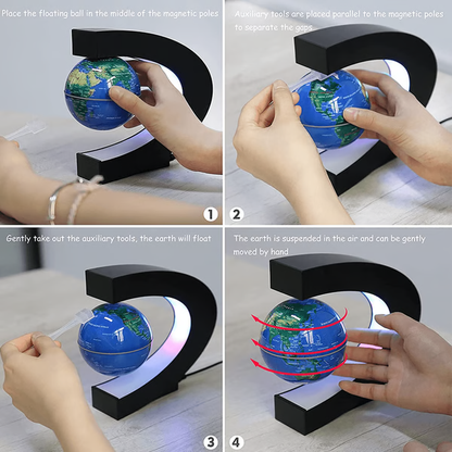 Magnetic Floating Globe With LED Light