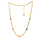 Clytia Love Jelly Heart Gemstone Charm Necklace,18k Gold Plated, Multicolor Quartz Gemstones