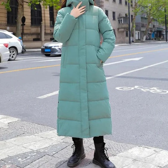 Long Quilted Coat For Women For Winter