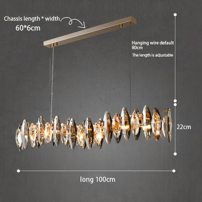 Lúxus LED lýsing Kristal ljóskrona
