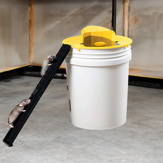 Reusable Humane Bucket Mouse Trap – No-Kill Live Catch Flip Lid for 5-Gallon Bucket – Pet & Child Safe Rodent Solution