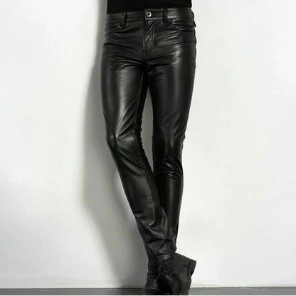 Men's Leather Jeans
