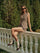 Metal Button Vest Short Set